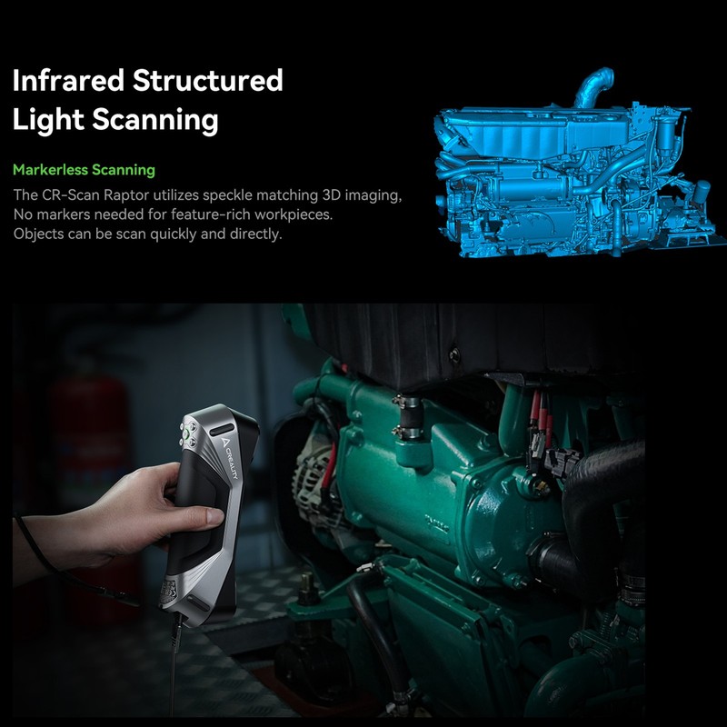 Scanner: Scans from 5mm to 4m 0.02mm Accuracy, with Texture Lights gallery