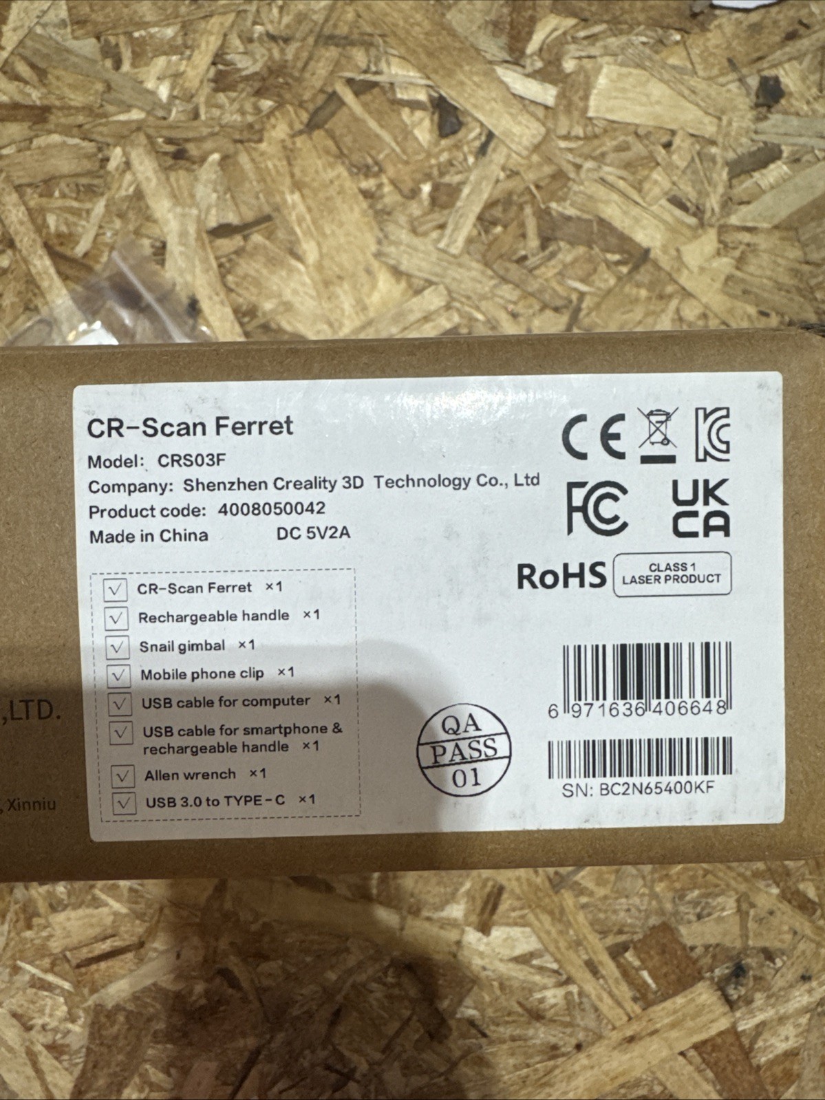 Creality CR-Scan Ferret SE Handheld 3D Scanner CRS05F Type-C USB Interface gallery