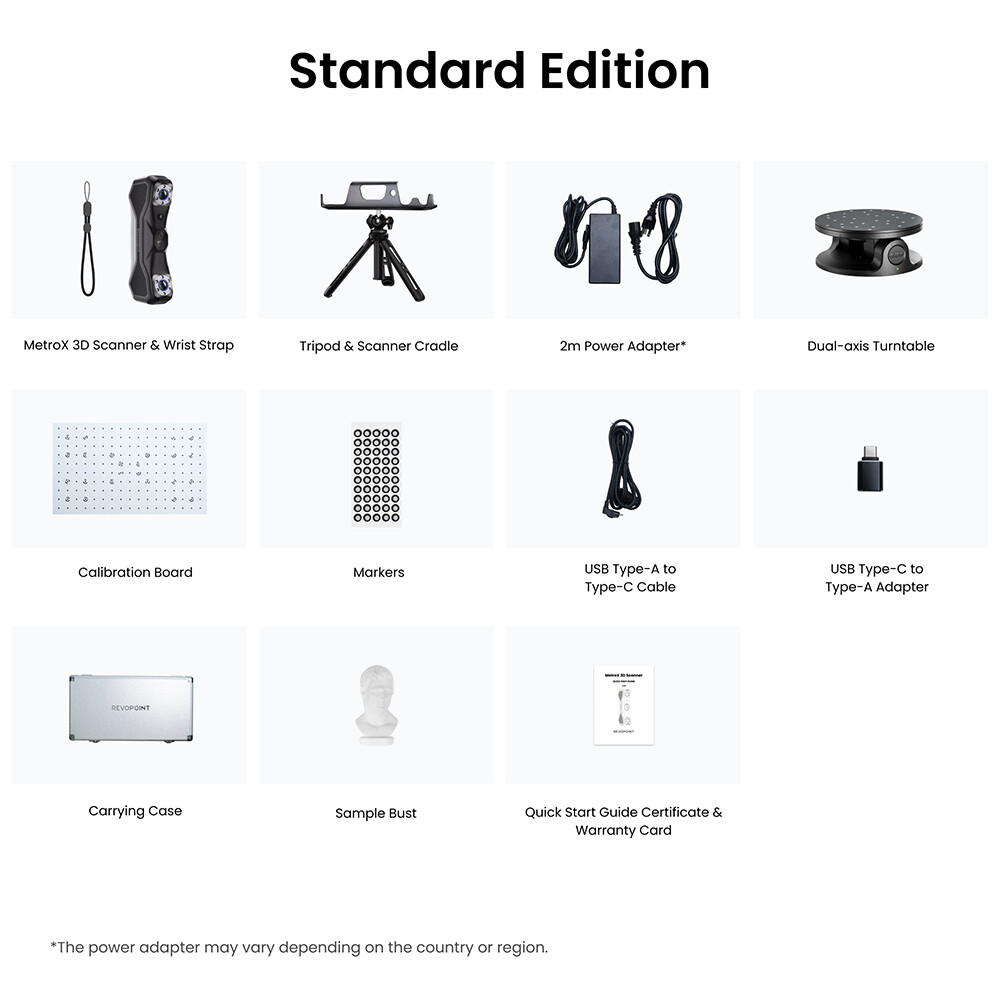 Revopoint MetroX 3D Laser Scanner 0.01MM Handheld Laser Scanner For CAD Designer gallery