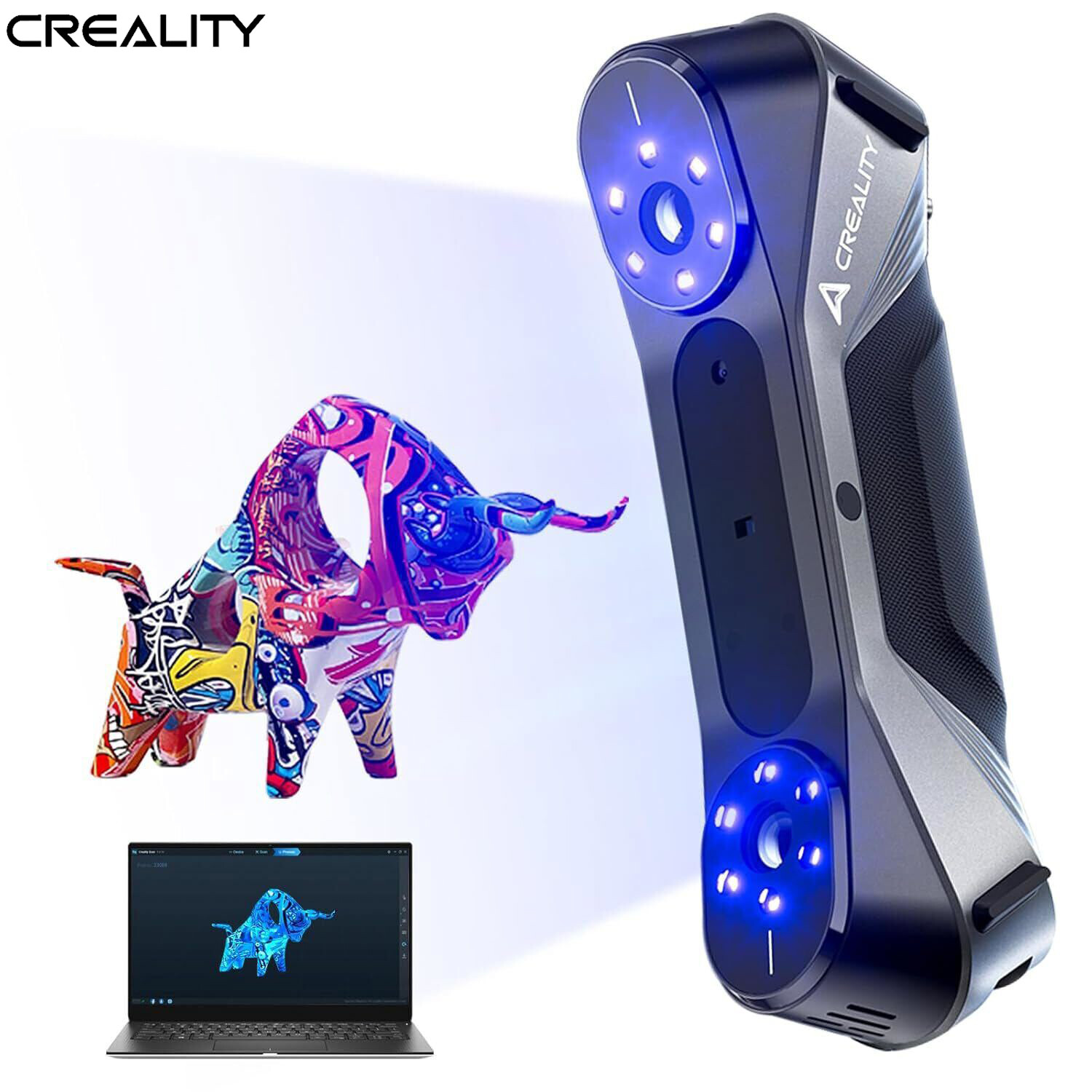 Creality CR-Scan Raptor 3D Scanner Handheld 60FPS 24Bit Full-Color Scanning Q0C1 gallery