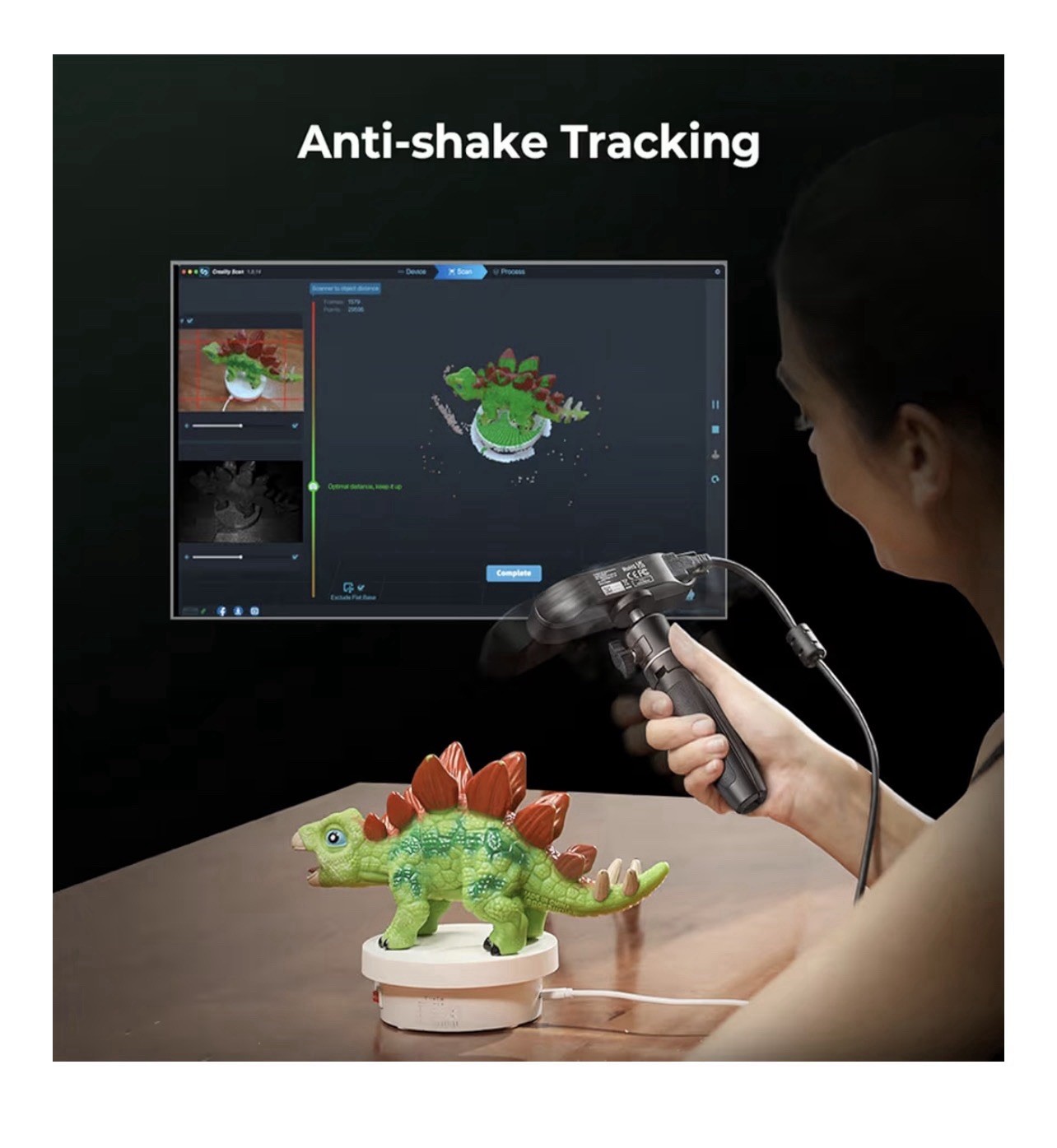 Creality CR-Scan Ferret SE 3D Scanner for 3D Printing, Anti-Shake Tracking gallery