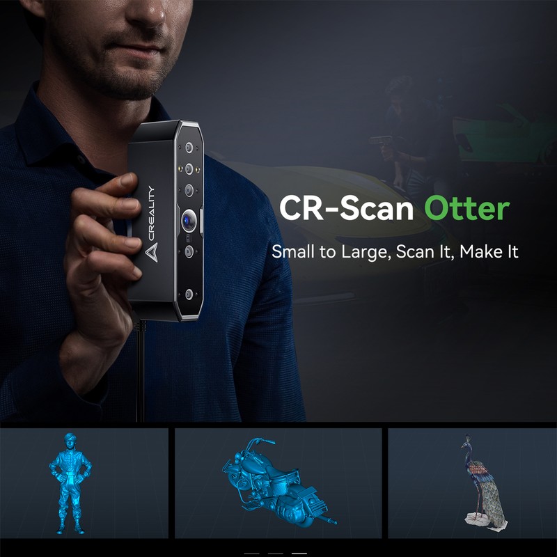 Creality CR-Scan Otter 3D Scanner 20FPS Scanning Speed 10-2000mm Range N7B2 gallery