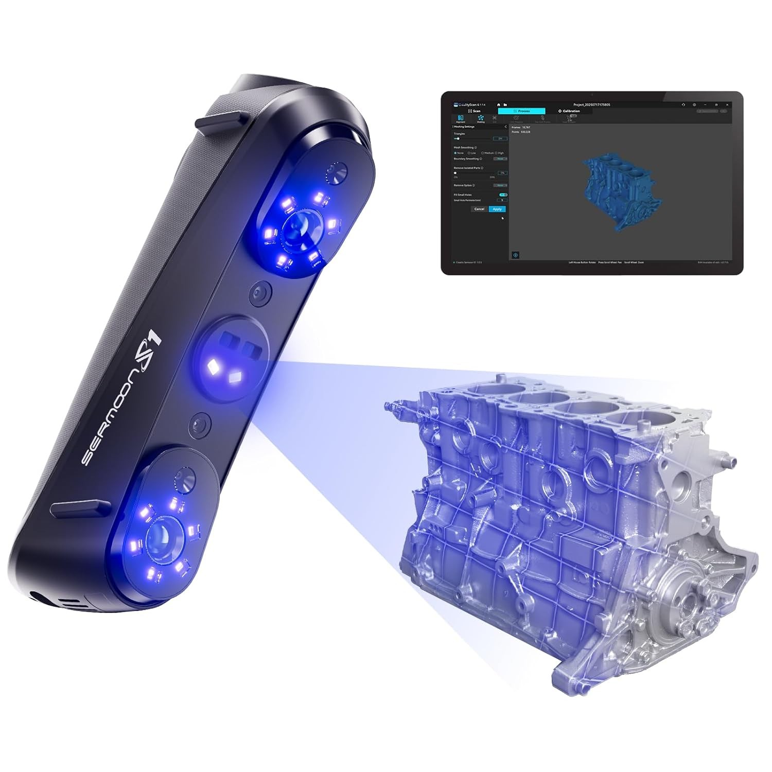 Creality 3D Scanner Sermoon S1 1+7+34 Blue Laser Handheld Scanner gallery