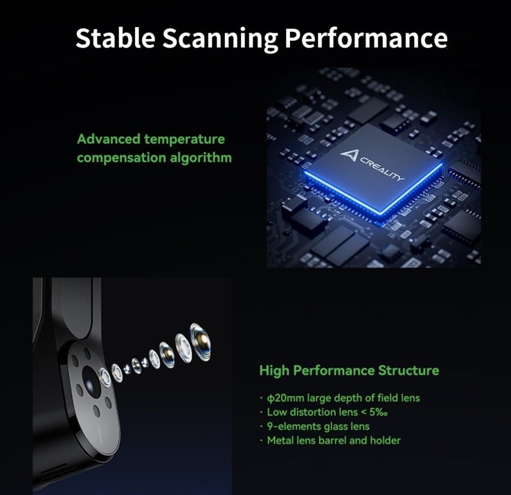 Creality CR-Scan Raptor 3D Scanner for 3D Printing, 60fps Fast Full-Color Scanni gallery