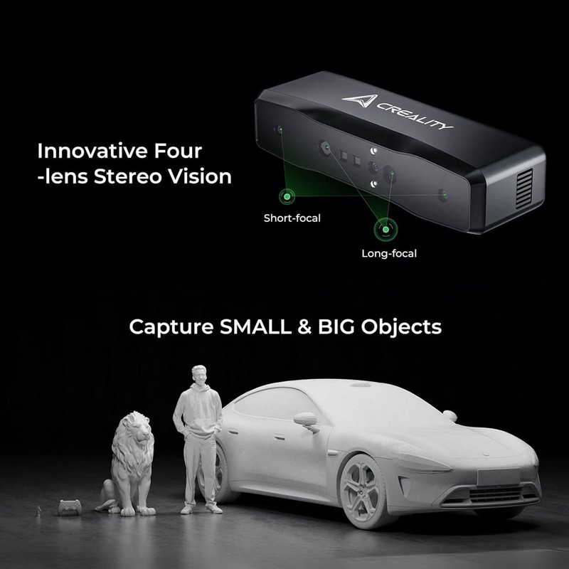 Creality Otter Lite 3D Scanner 0.05mm Accuracy Dual-Focus 4-Lens for macOS/Win gallery