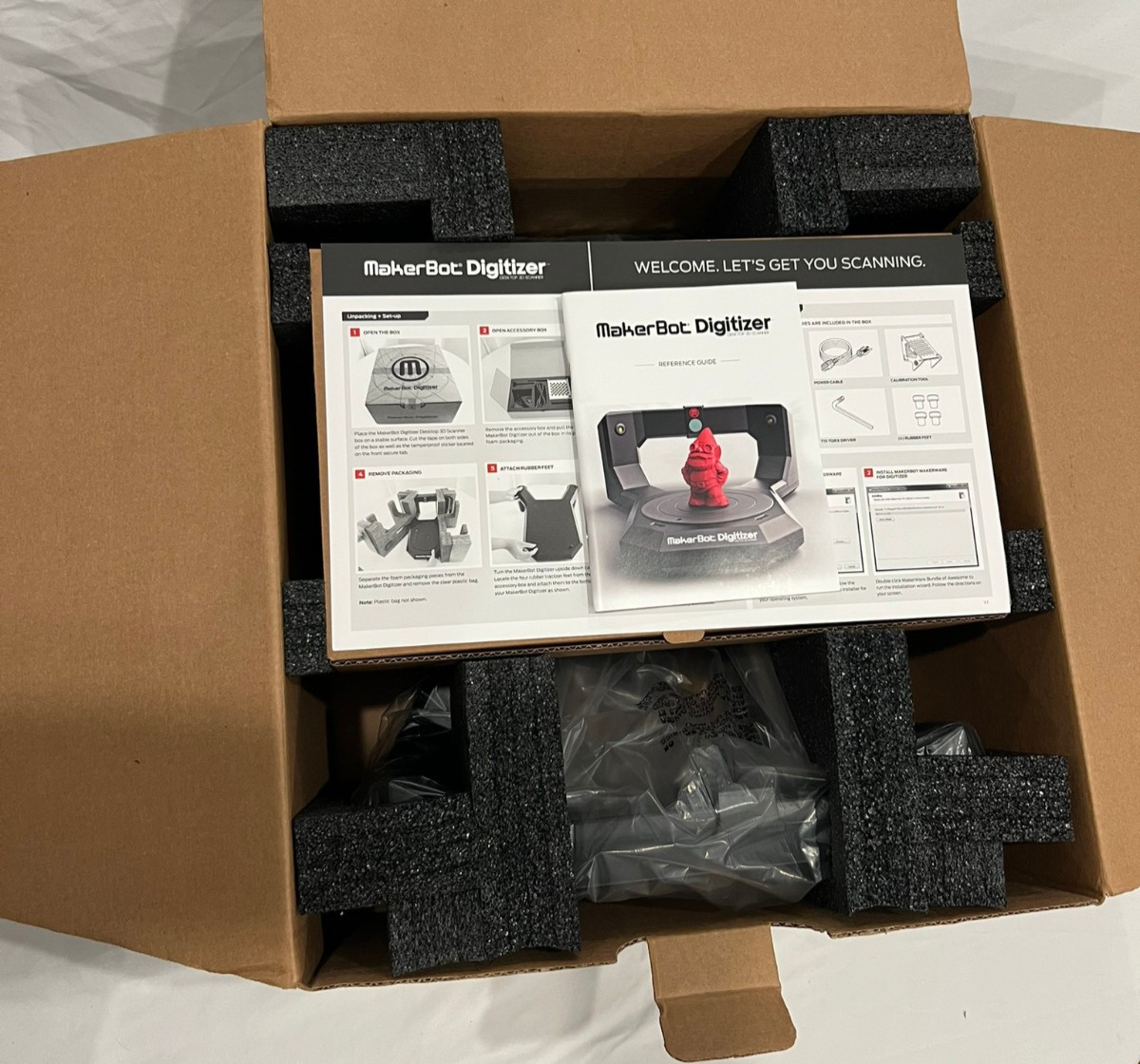 MakerBot Digitizer Desktop 3D Scanner New Open Box w Accessories gallery