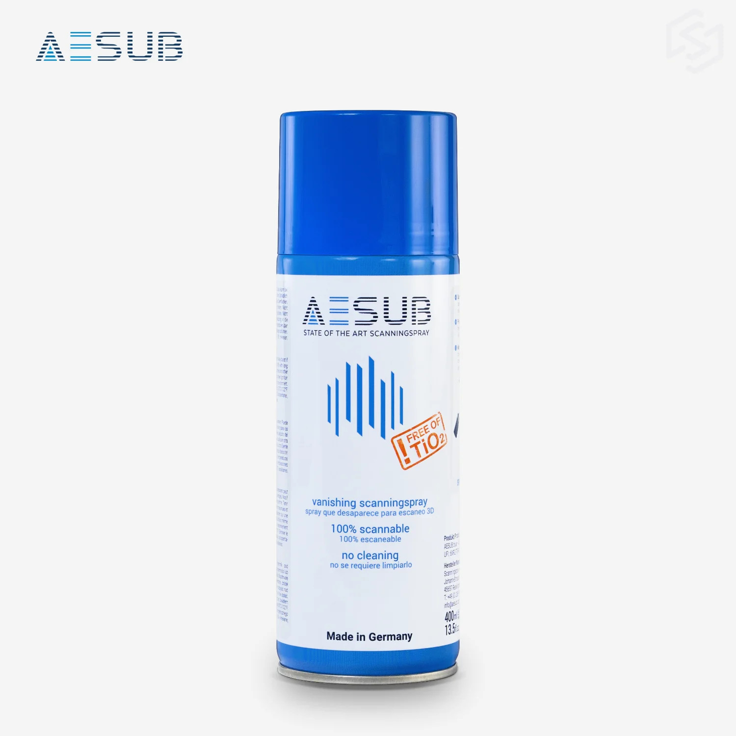 AESUB Blue Aerosol Can gallery