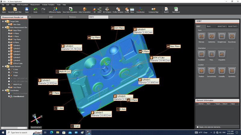 3D scanner KEYENCE VL 320 310 300 CMM with full software suite & modules gallery
