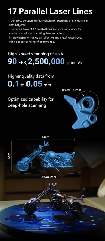 NEW EINSTAR 2 Handheld 3D Scanner - Wireless 90FPS - 0.05mm Accuracy - Color gallery