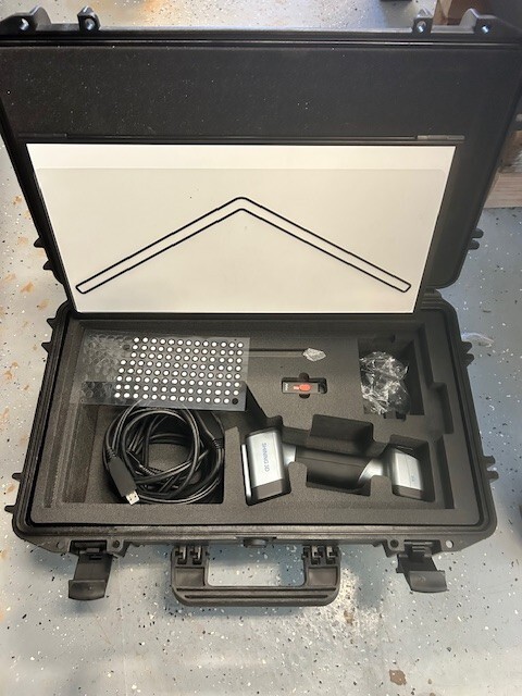 Einscan HX Handheld 3D Scanner in Wheeled Hard Case gallery