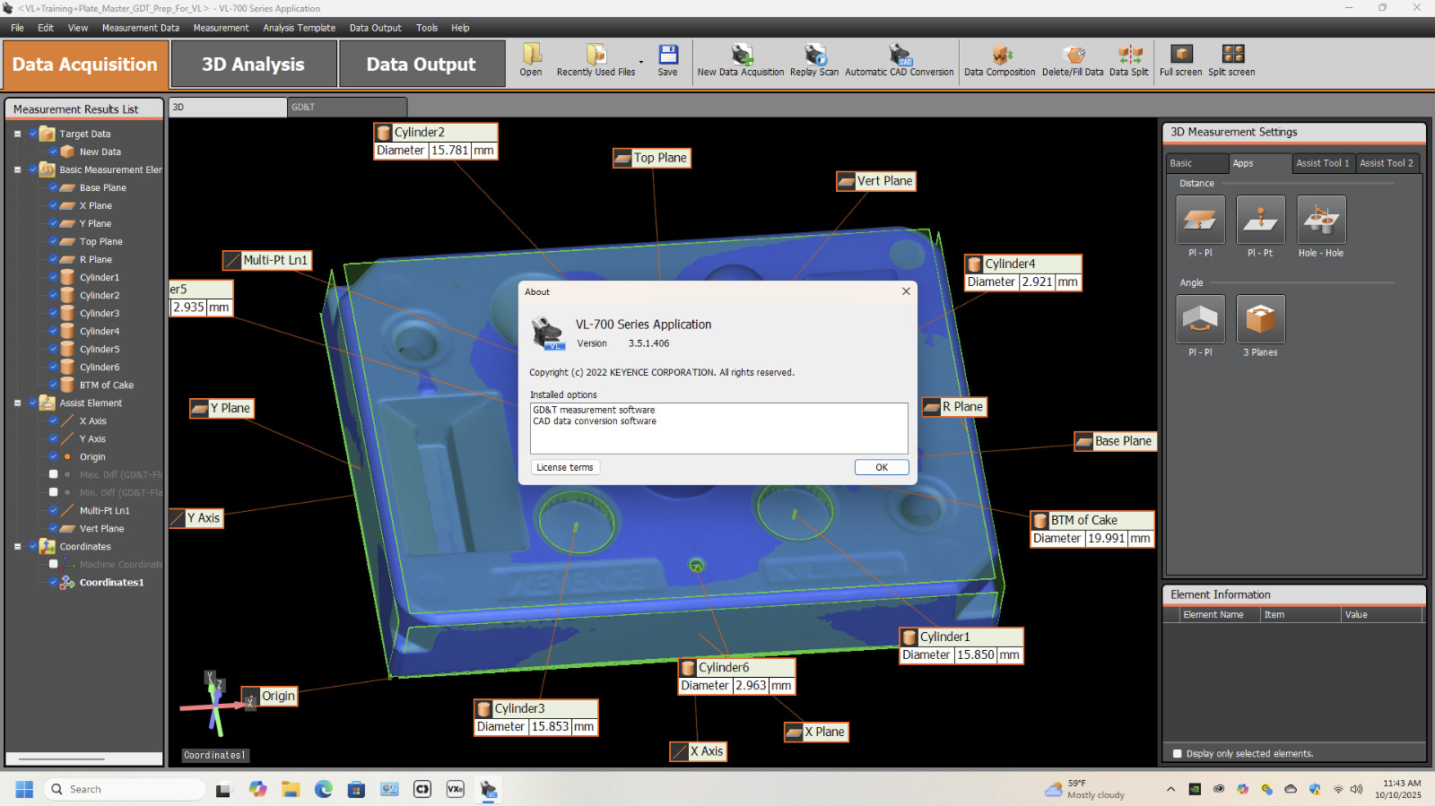 3D scanner KEYENCE VL 320 310 300 CMM with full software suite gallery