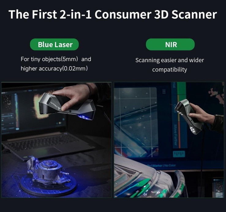 Creality CR-Scan Raptor 3D Scanner for 3D Printing, 60fps Fast Full-Color Scanni gallery