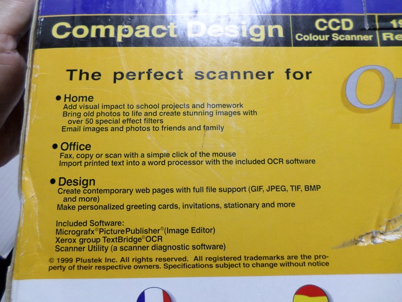 PLUSTEK OPTICPRO U12 DUPLEX COLOR DOCUMENT SCANNER - 3D SCANNING gallery