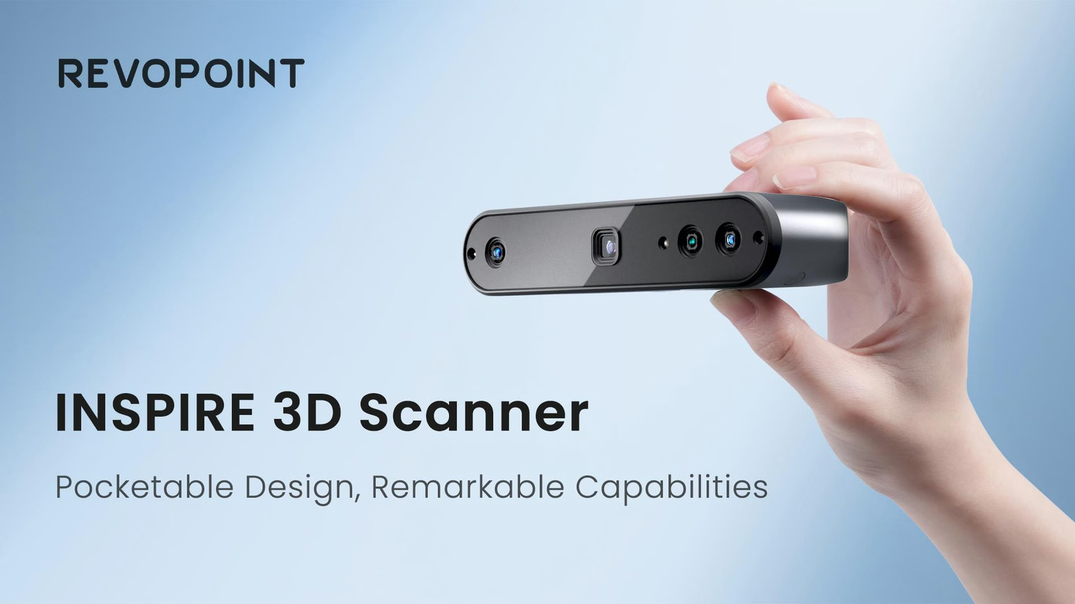 Revopoint INSPIRE 3D Scanner Portable 3D Model Scanning 18 fps Scan Speed V7P9 gallery