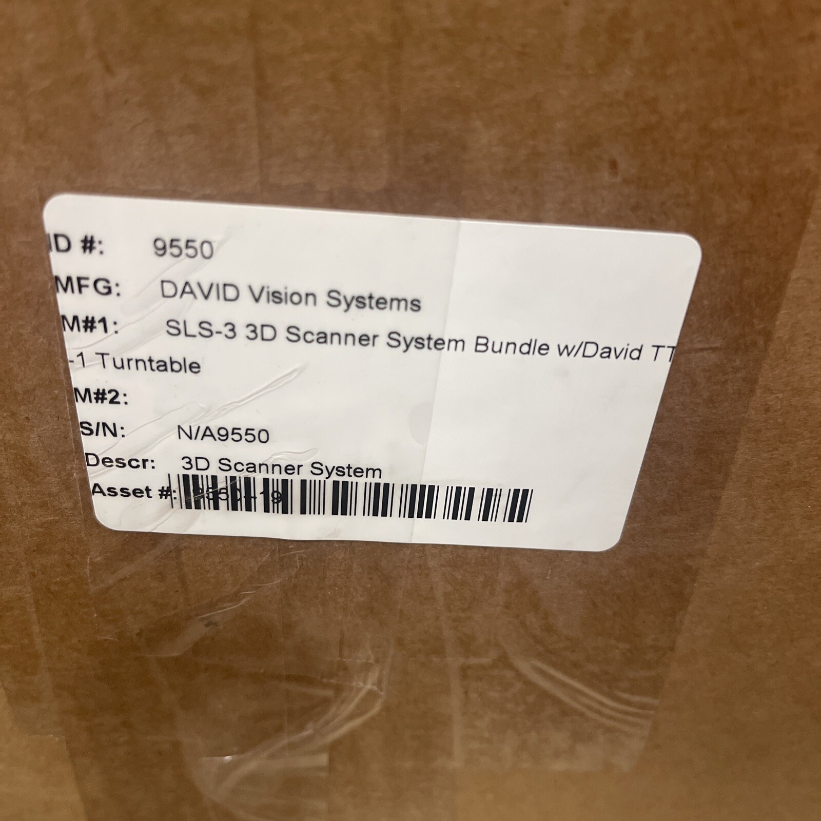 David SLS-3 3D Scanner System Bundle With TT-1 Turntable Brand new! gallery