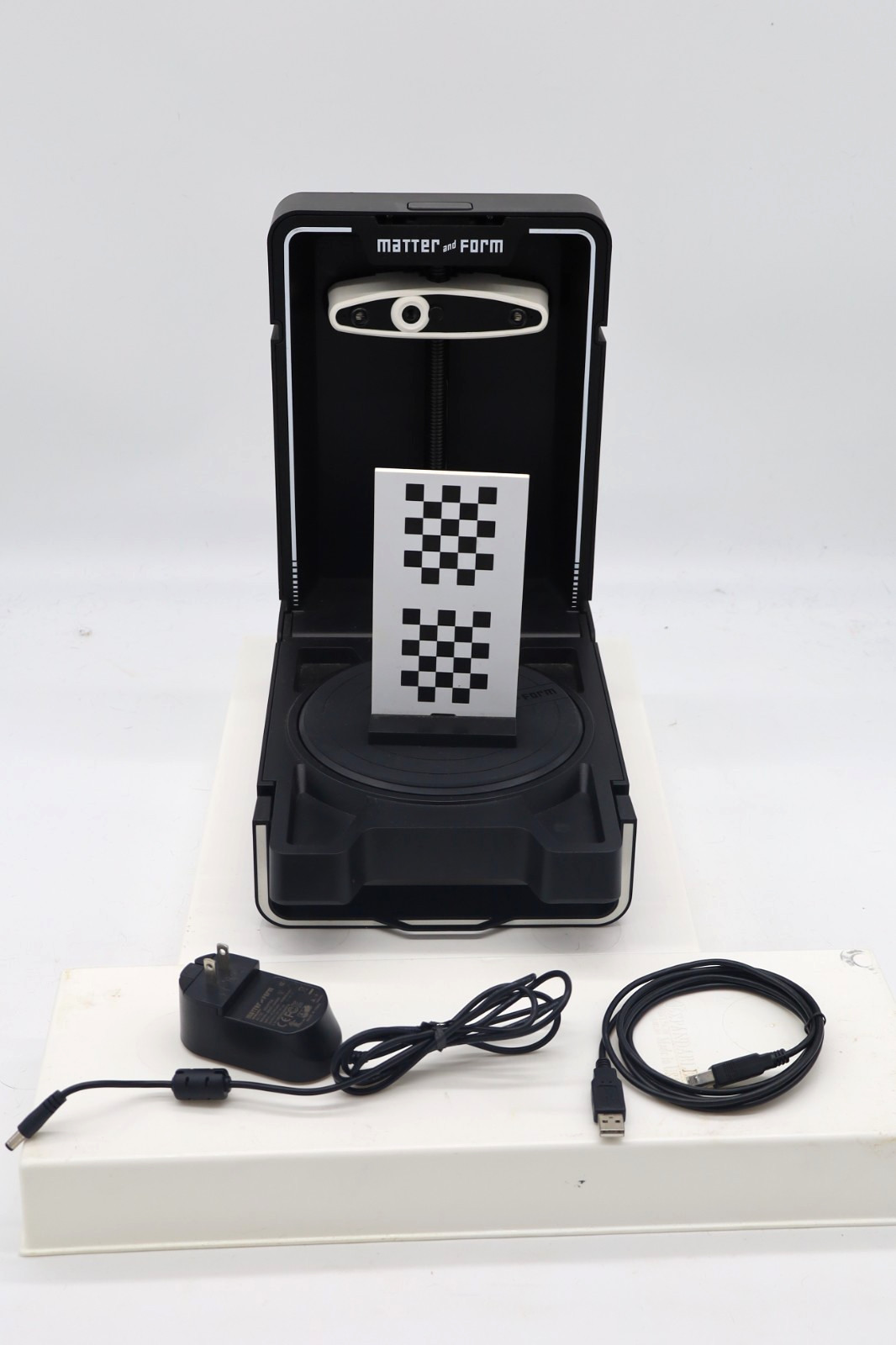 Matter and Form V2 3D Scanner Complete w/ Turntable USB Power Tested MFS1V2 gallery