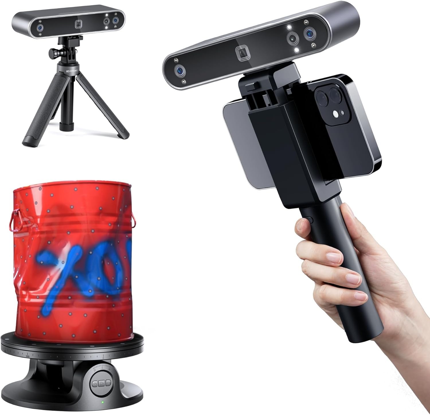 POP 3 Plus Advanced Edition 3D scanner w/turntable, never opened gallery