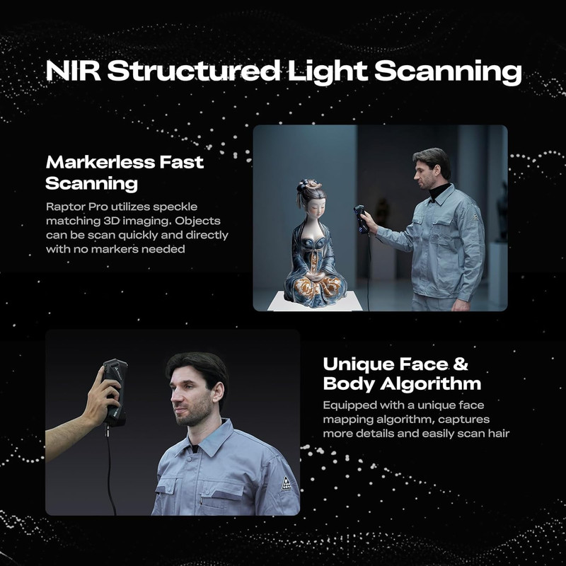 Creality CR-Scan Raptor Pro: Fast 3D Scanner with 0.02mm Precision gallery