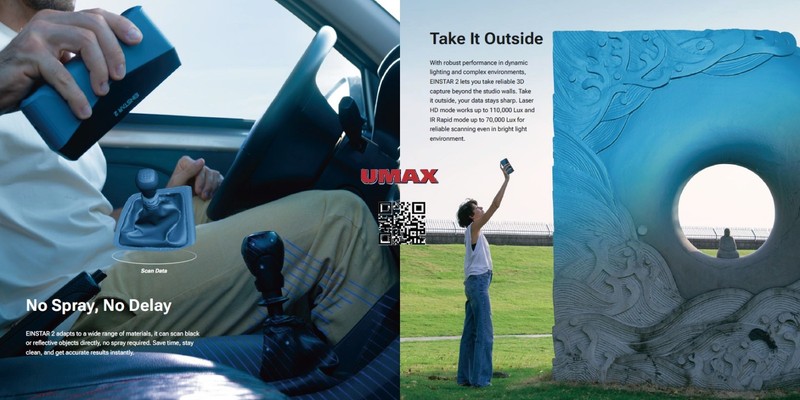 EINSTAR 2 Wireless 3D Scanner Full-Color Capture, Outdoor-Ready, Battery Powered gallery