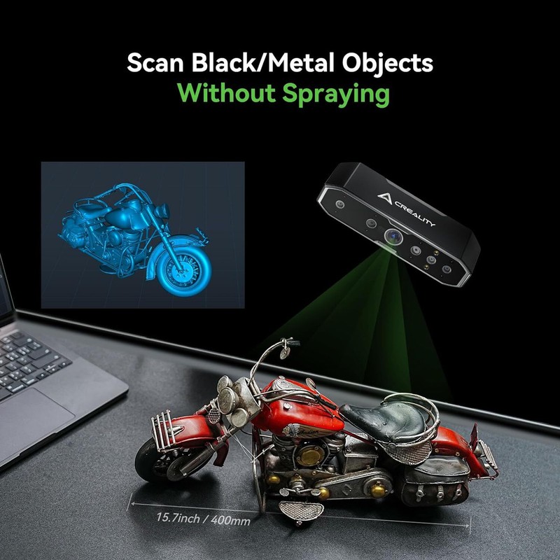 Creality CR-Scan Otter 3D Scanner 24-Bit Full-Color for iOS Android Windows W5L2 gallery