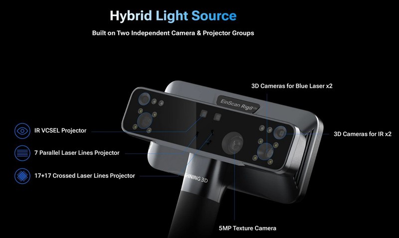 Shining3D EinScan Rigil Lite 3D Scanner Wireless Laser 32GB 1TB SSD gallery