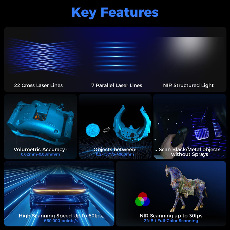 3D Scanner Raptor Pro for Automotive & Engineering Projects with Metrology-Grade gallery