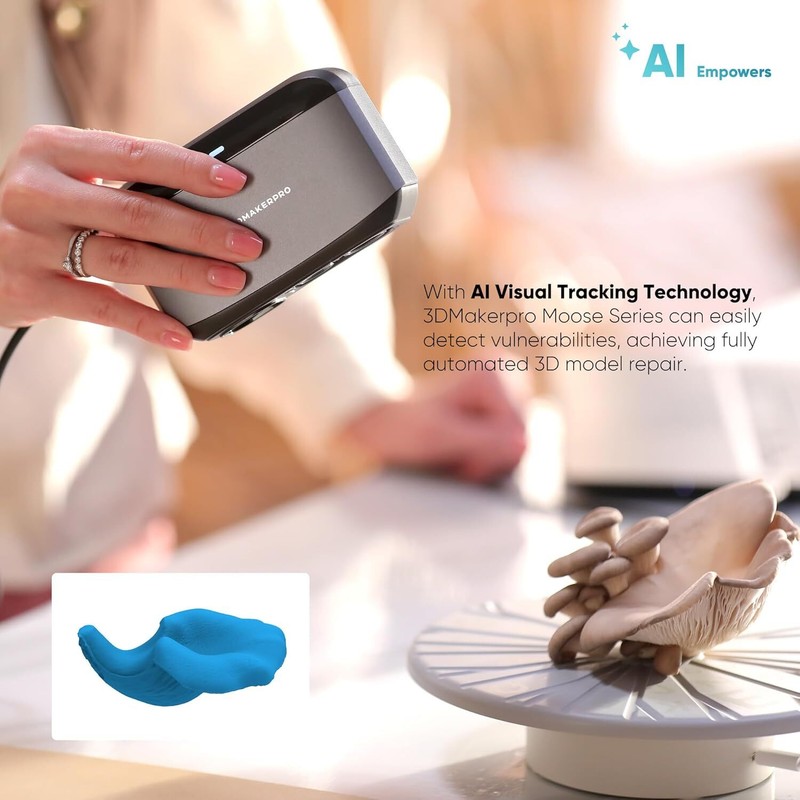 3DMakerpro Handheld 3D Scanner For 3D Printing Moose 0.03mm Accuracy 10FPS gallery