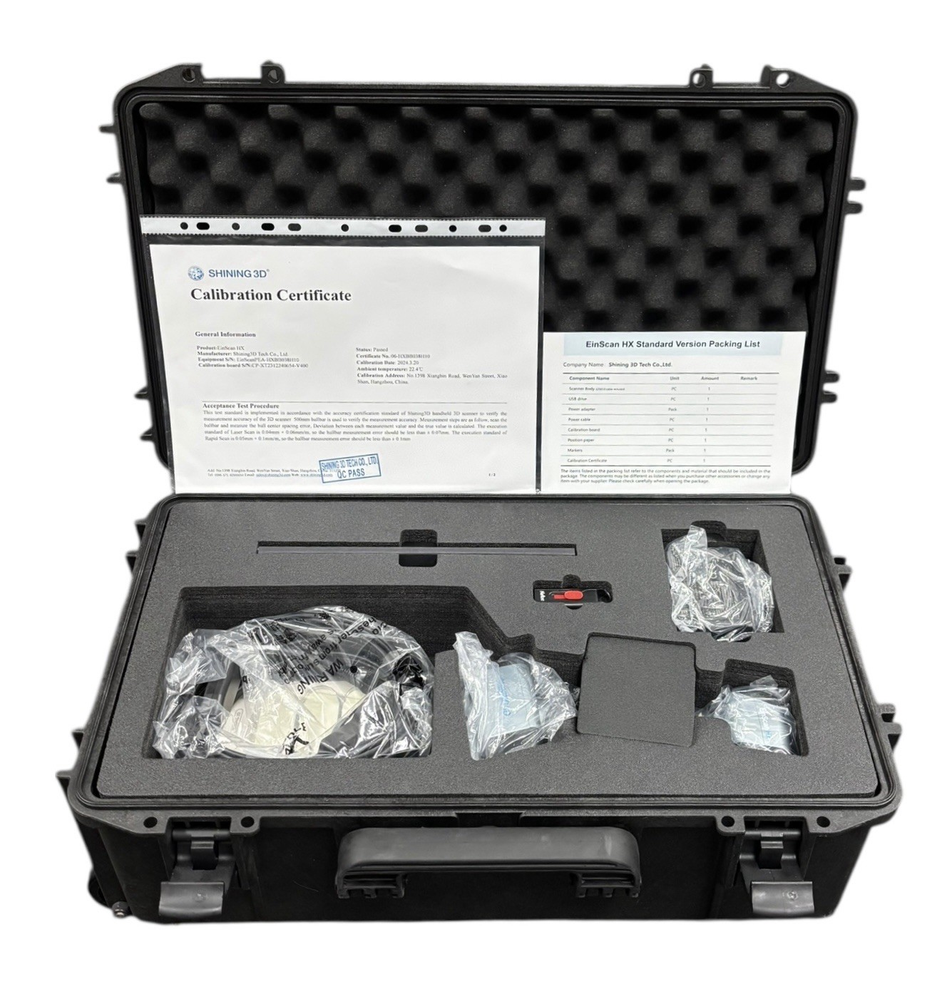 Einscan HX Hybrid Blue Laser & LED 3D Scanner w/ Hard Case, Accessories gallery