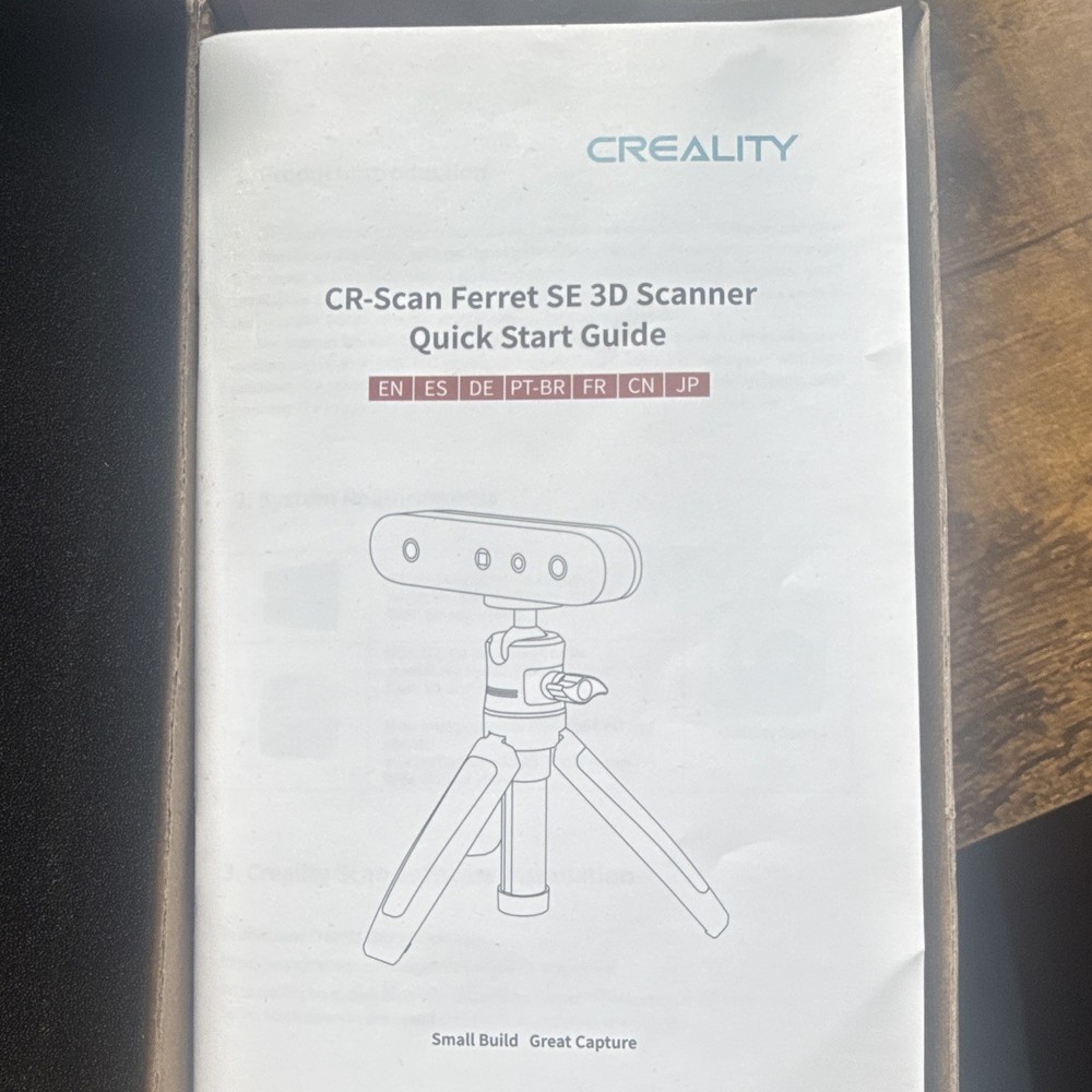Creality CR-Scan Ferret SE Handheld Structured Light 3D Scanner Color 0.1mm USB