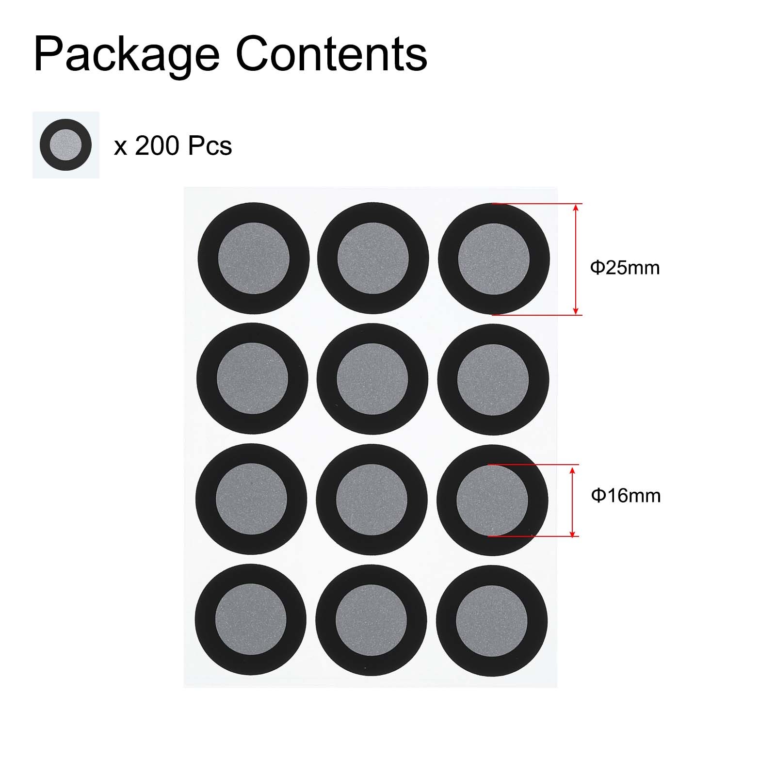 200 Pcs 3D Scanner Markers 16mm High Reflective 3D Scanning Dots(16x25mm) gallery