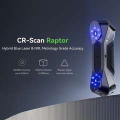 Scanner: Scans from 5mm to 4m 0.02mm Accuracy, with Texture Lights