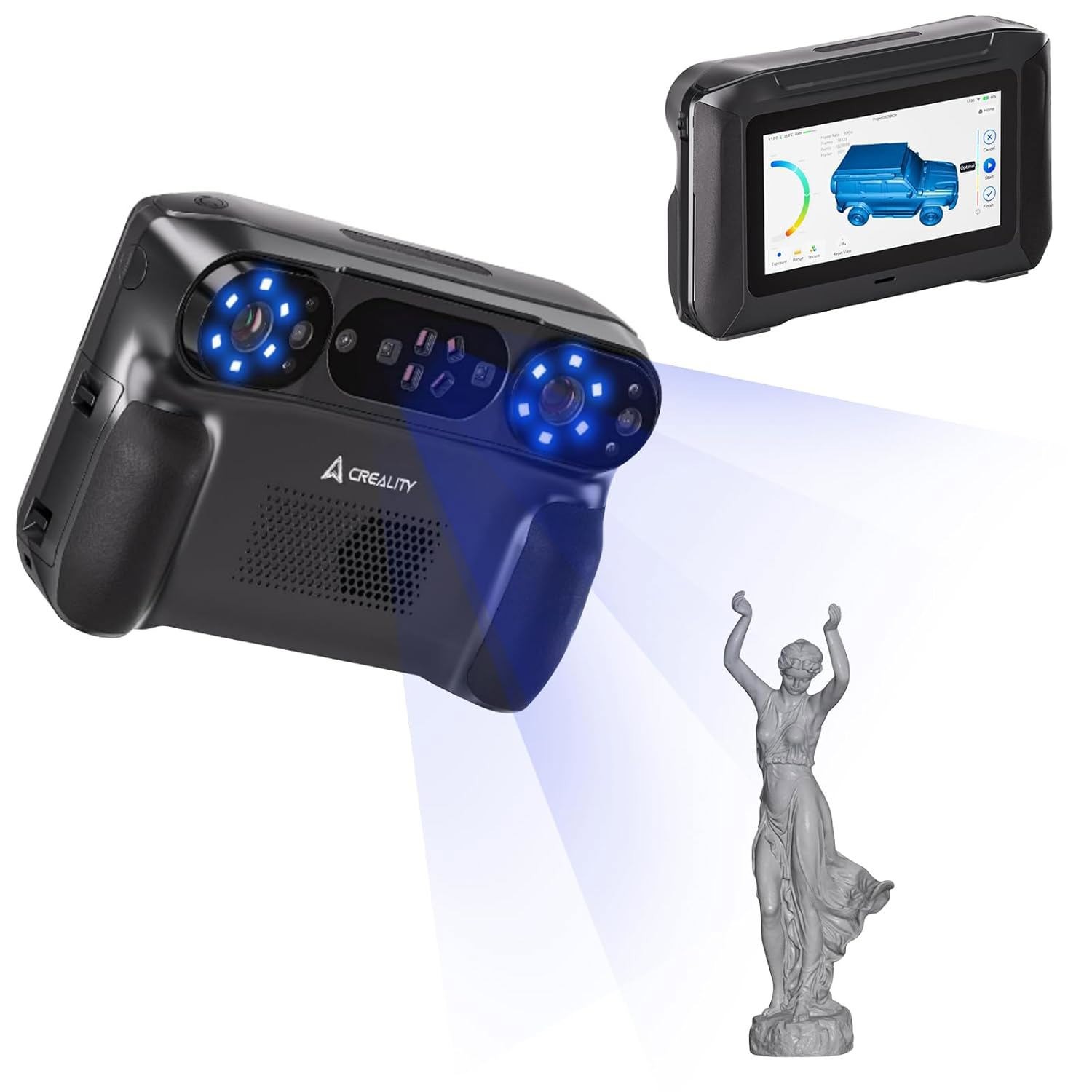 Creality Sermoon P1 Wireless 3D Scanner High-Speed Scanning Blue Laser&NIR Light gallery