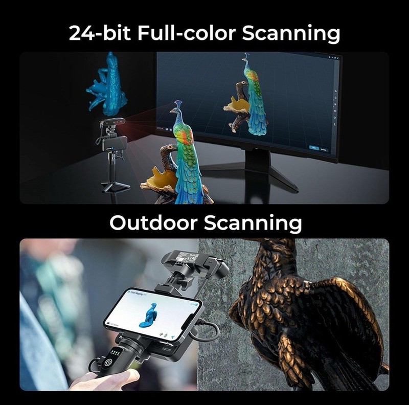 Creality CR-Scan Ferret Pro 3D Scanner - 0.1mm Accuracy, Full Color, WiFi6, New gallery