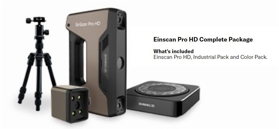 Einscan Pro HD Complete Package! Einscan Pro HD, Industrial Pack and Color Pack. gallery