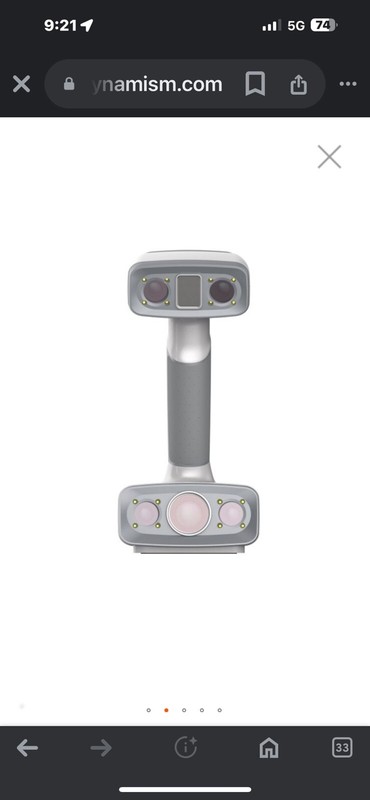 Einscan H HYBRID handheld color 3D scanner, Excellent Condition, in Box gallery