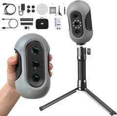 3DMakerpro Mole 3D Scanner Luxury 10FPS Scanning Speed Realistic Color Grey R5D7