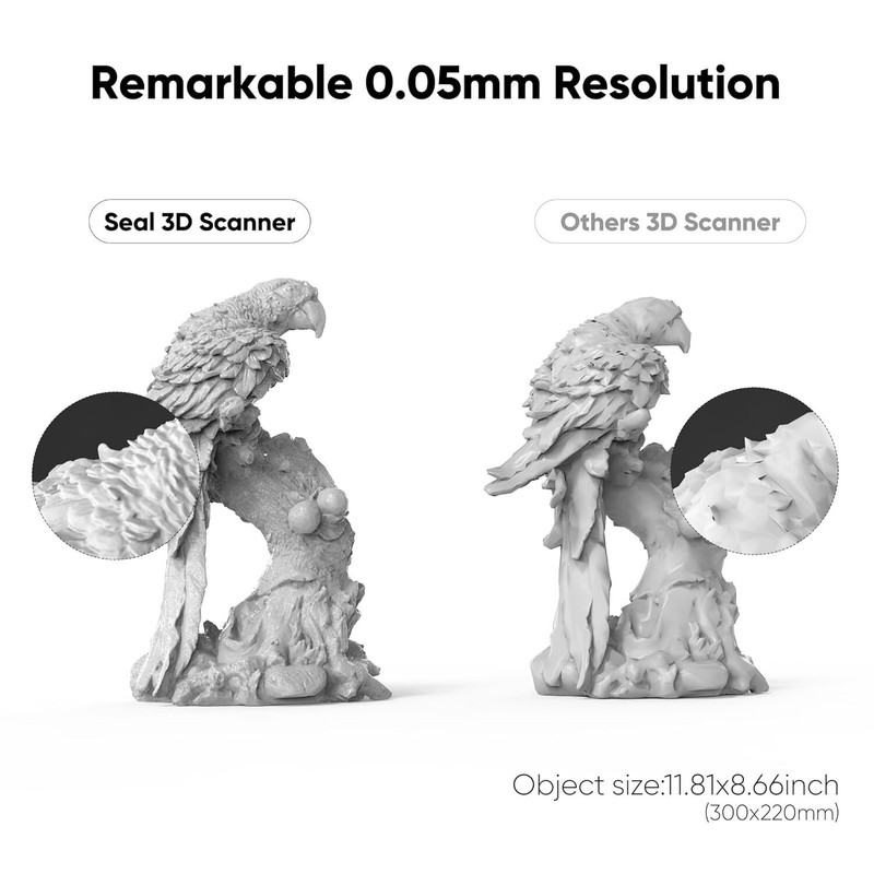 3DMakerpro Handheld 3D Scanner For 3D-Printing 0.01mm Accuracy 10FPS Seal New gallery