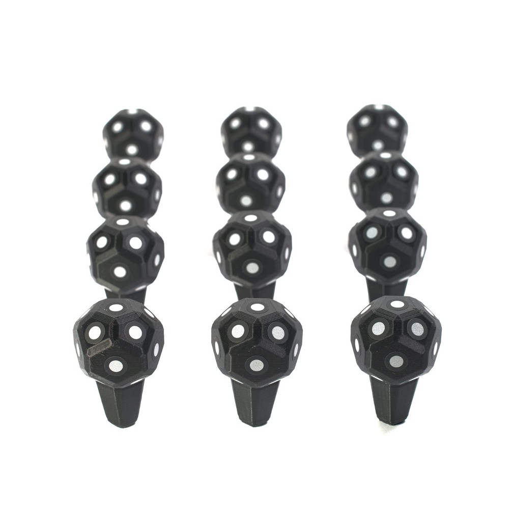 3D Scanner Magnetic Markers, 12 Pack Targets for Large Surfaces & Car Panels