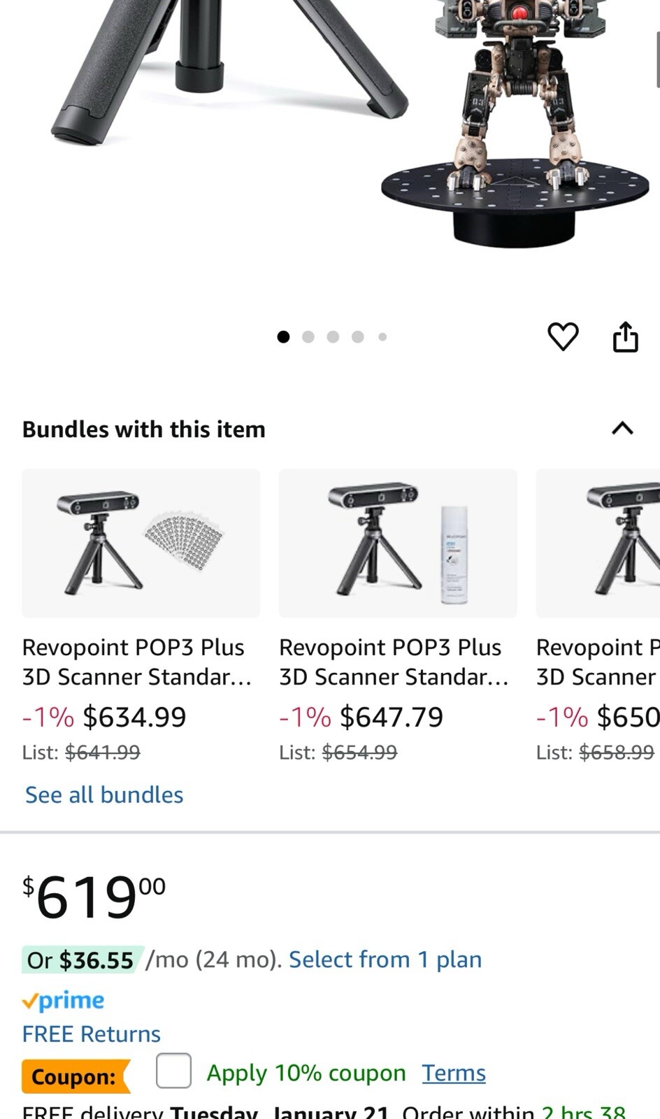Revopoint 3D Scanner POP3 gallery