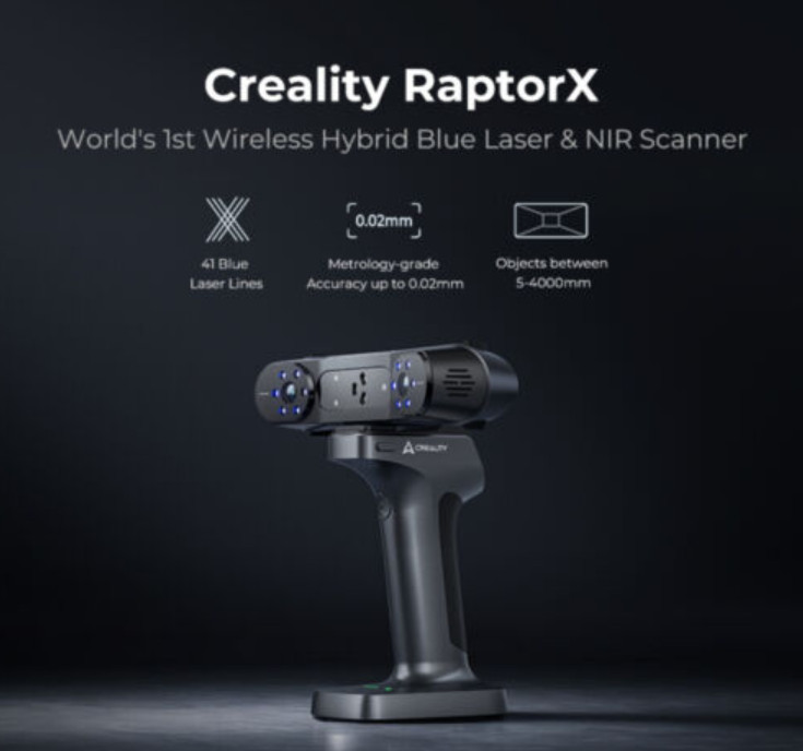 Creality RaptorX 3D Scanner For CAD Designer 0.02mm Accuracy High-precision Scan gallery