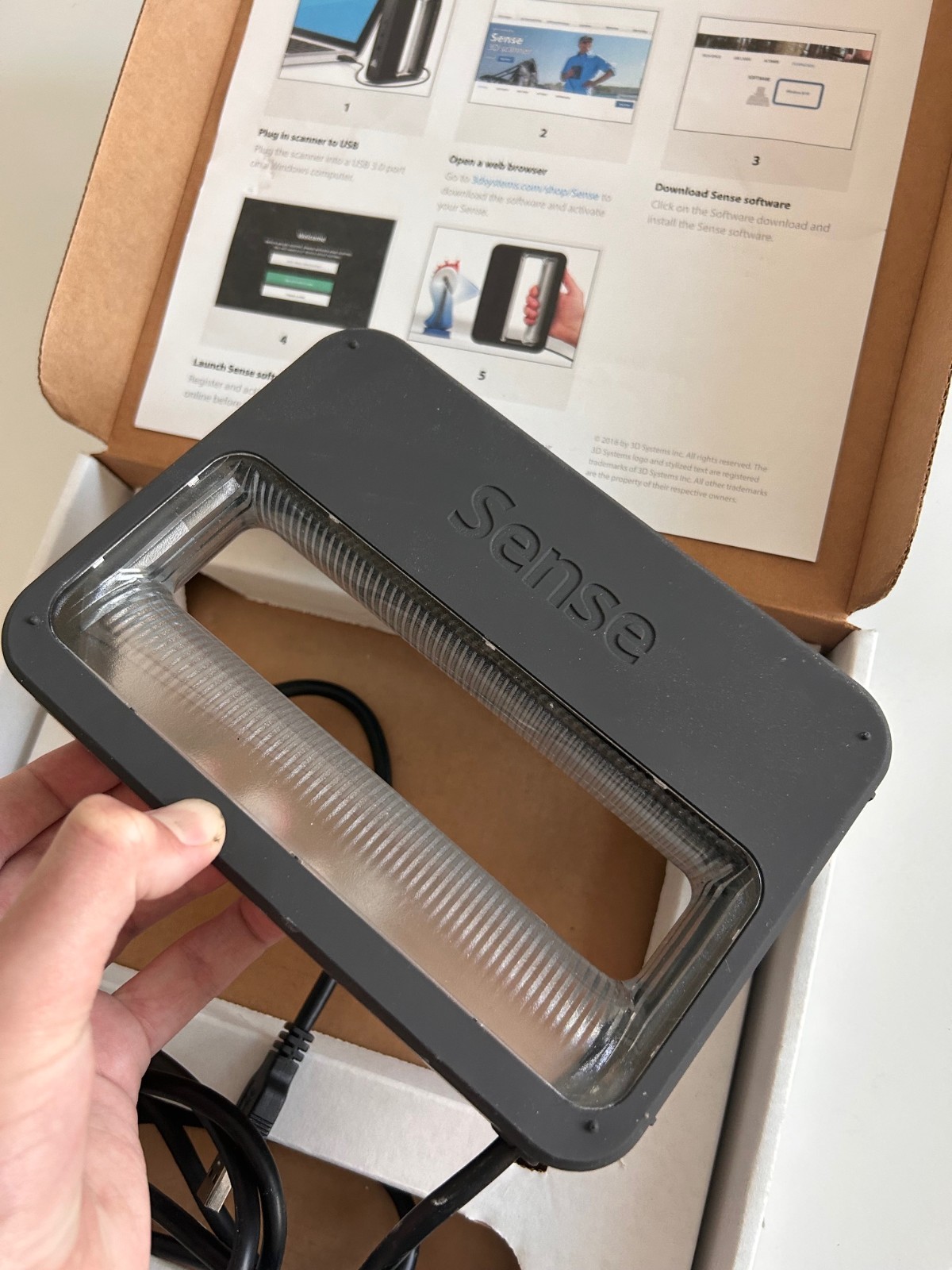 VERY RARE 3D SYSTEMS Sense 3D Scanner + ACTIVATION CODE! Excellent condition! gallery