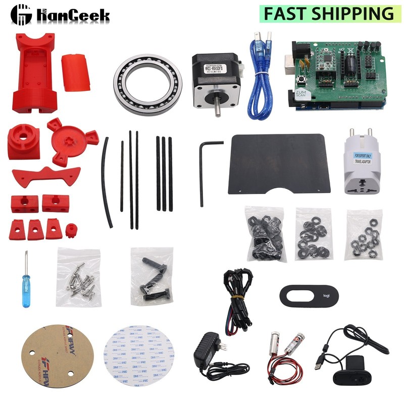 Open Source 3D DIY Laser Scanner Plate Kit w/Adapter Object For Ciclop Printer gallery