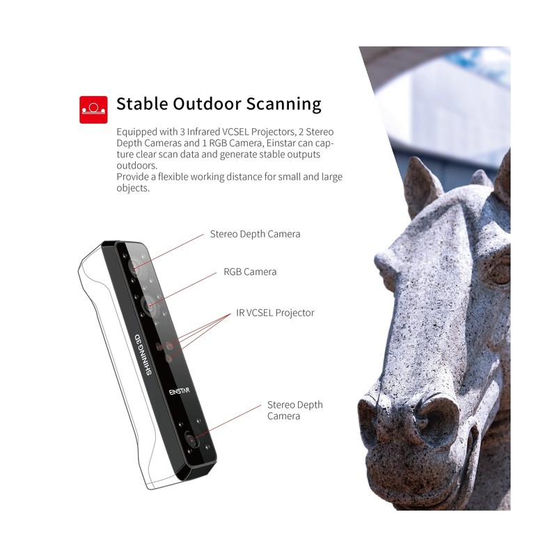 Shining 3D Einstar Handheld 3D Scanner with Detail-Oriented Enhancement Techn... gallery