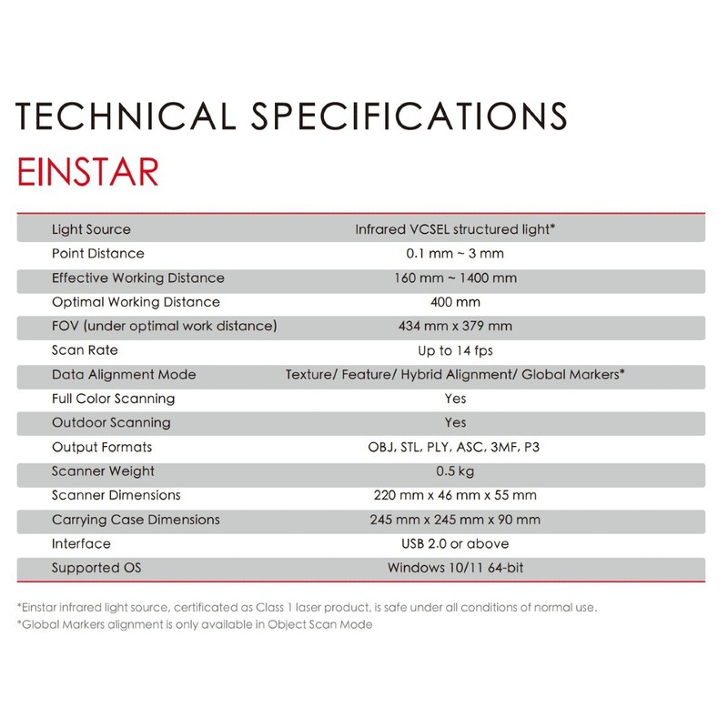 Shining3D Einstar Handheld Color 3D Scanner w/ Scanning Software for 3D Printer gallery