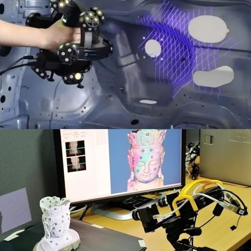 3D Scanner Markers Dots for Optical Tracking - 500pcs, 6mm Inner, 10mm Outer gallery