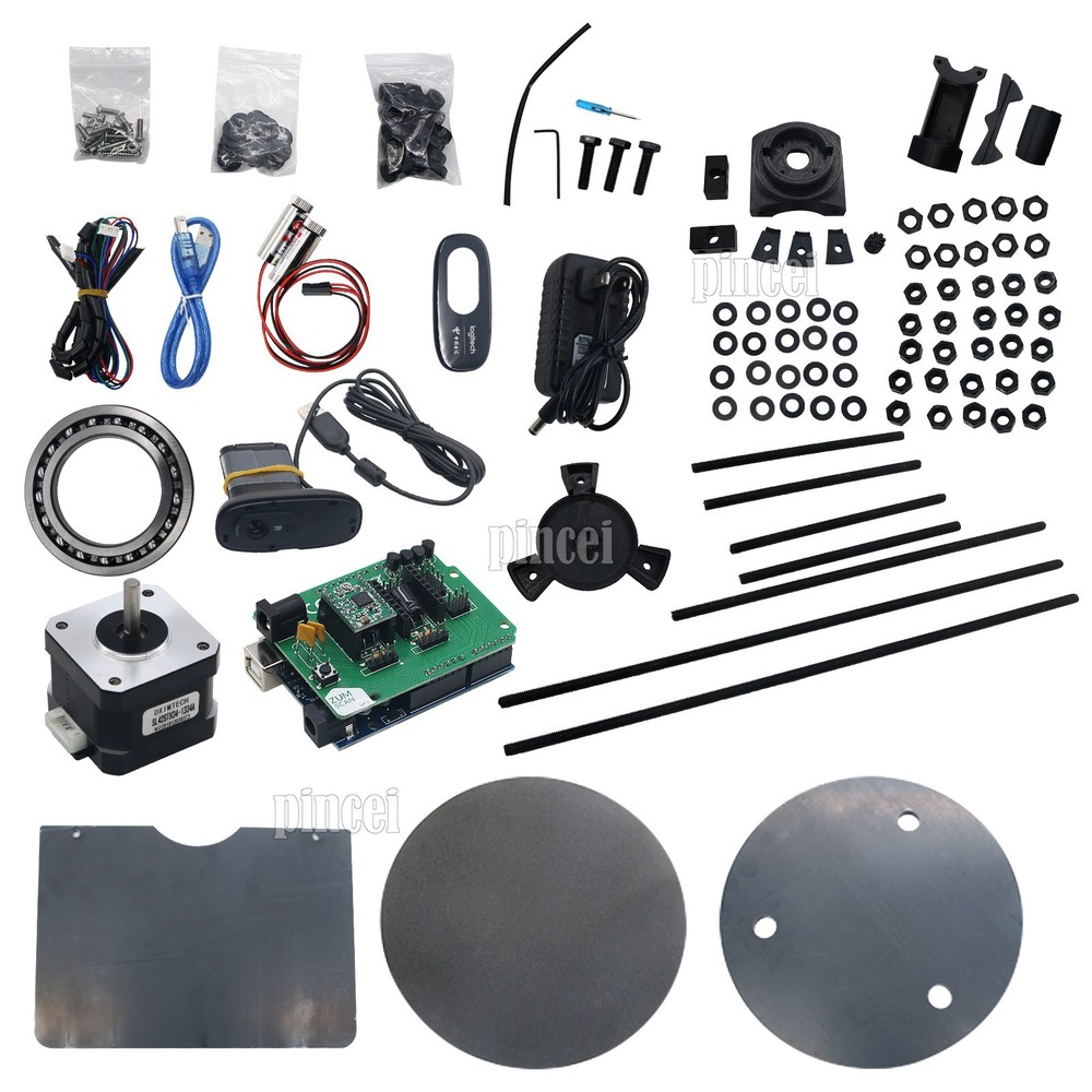 3D Open Source DIY 3D Scanner Kit Advanced Laser Scanner w/ C270 Camera