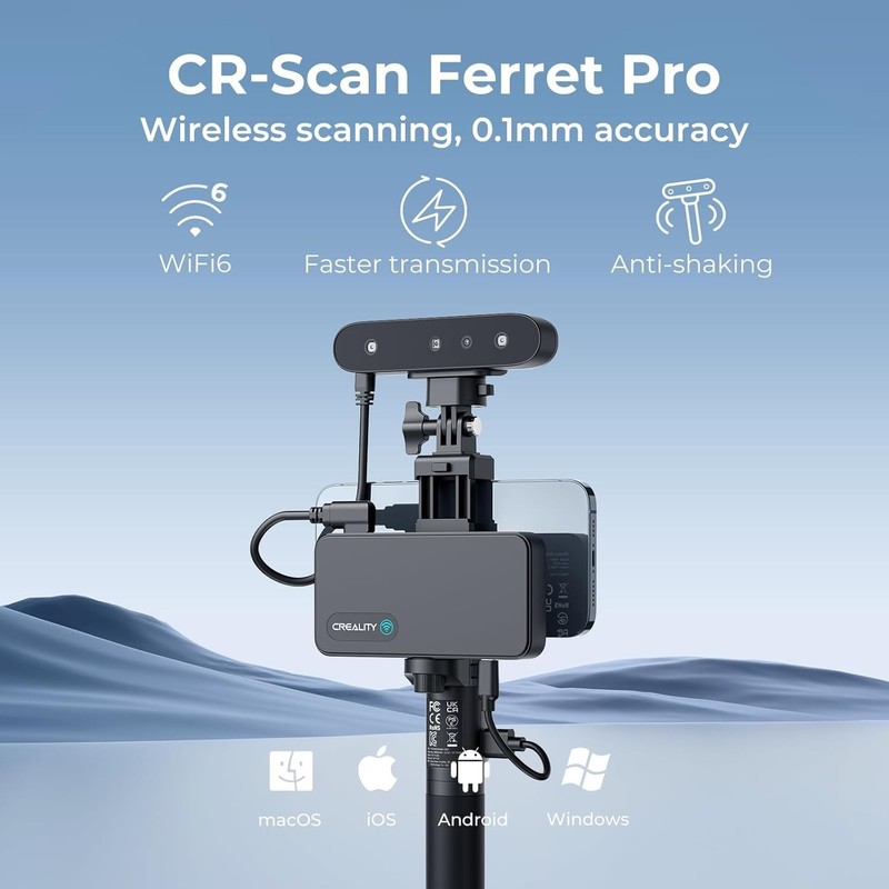 High-Resolution CR-Scan 3D Handheld Scanner - 60FPS, Fast & Accurate Results gallery