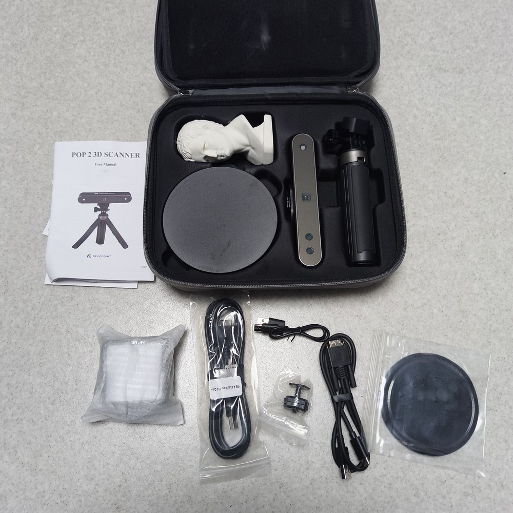 Revopoint POP 2 Premium 3D Scanner 0.05 mm - NEW, ORIGINAL PACKAGING & with additional LED Light!