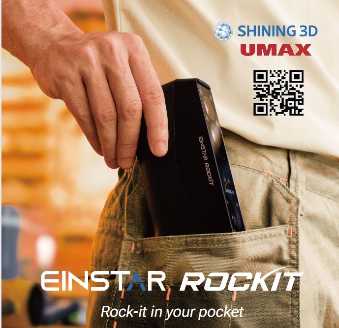 EINSTAR Rockit Hybrid Laser, Infrared 3D Scanner 2.8M Points/s 5MP Texture Came gallery