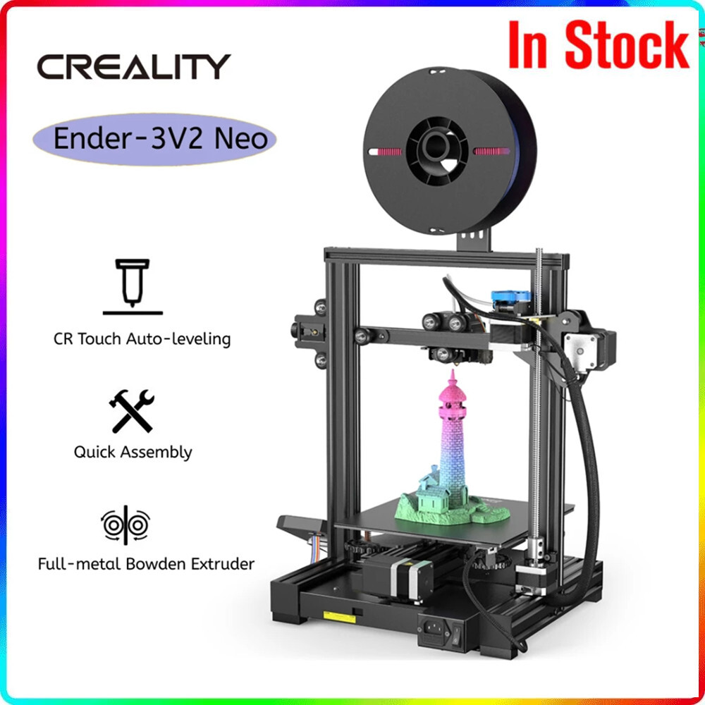 Creality Ender-3 V2 Neo 3D Printer 32-bit Silent Mainboard CR-Touch Auto Level gallery